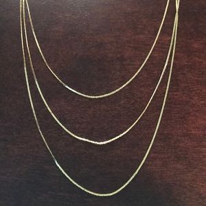 Gorgeous Gold Three Layered Necklace